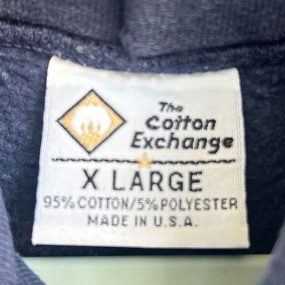 VTG BellSouth CWA Hoodie The Cotton Exchange USA Made XL 90s Telecom Heavyweight - Picture 7 of 8